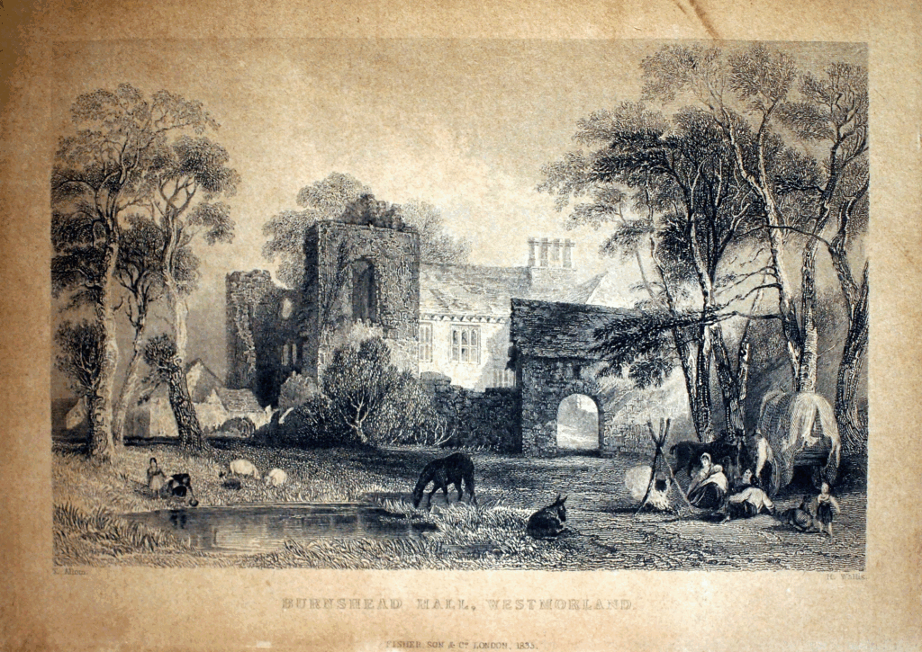Disegnata da Thomas Allom, incisa da W. Taylor Da Westmorland, Cumberland, Durham and Northumberland Illustrated (The Northern Tourist) Pubblicato da H. Fisher, R. Fisher & P. Jackson, Londra, 1834–1835 - Archivio Filari